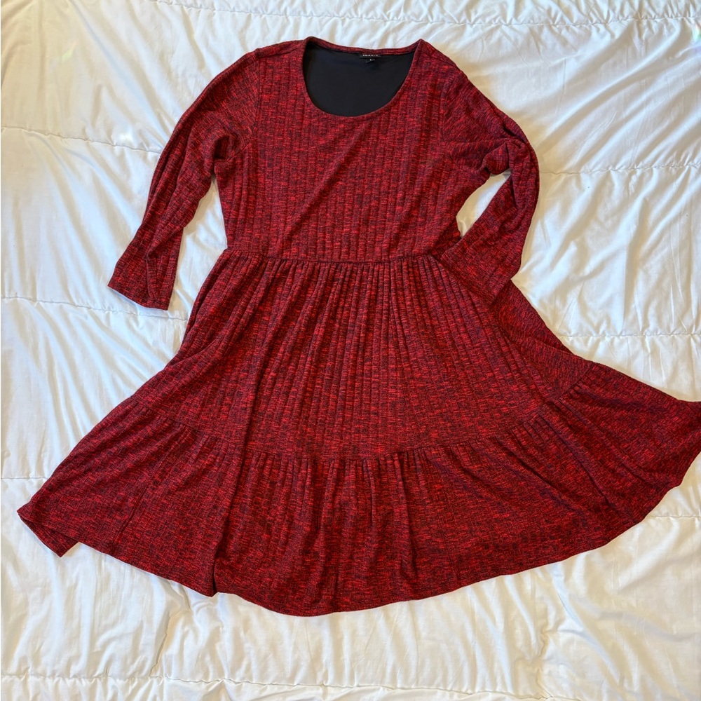 Torrid Red Sweater Dress sz1